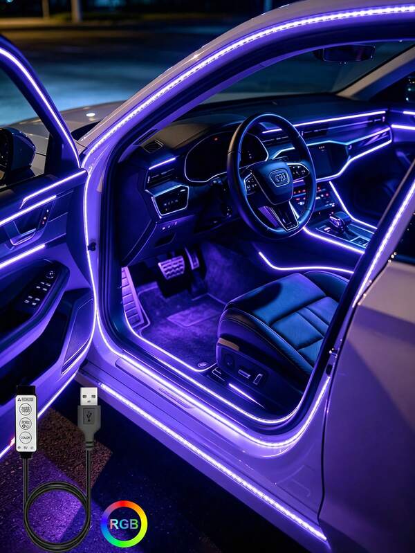 LED Light Strip - 3-Button Control USB Powered Light Strip With Adhesive Backing, Easy Installation, Endless Decoration Possibilities - Perfect For Car Interior Decoration, TV Background, Gaming Room And Christmas Party Decoration