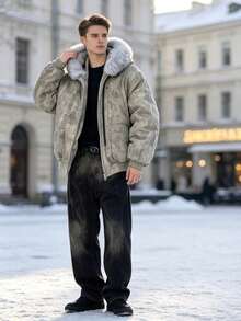 Men Down Coats - Grey - View 3