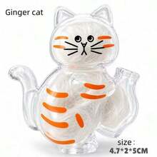 Cute Cat Shaped Fridge Magnet Cat Fur & Whisker Collector, Holeless Pet Hair & Whisker Memorial Keepsake Container, Unique Decorative Gift For Cat Lovers, Essential For Cat Moms, Unique Gift, Pet Memorial - Transparent - View 14