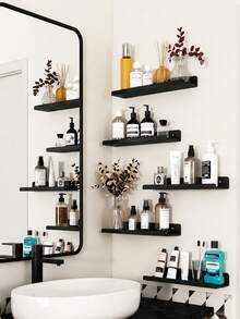 2 Pieces Acrylic Shelf, No-Drill Wall Display Shelf | Floating Shelf, Suitable For Nail Polish, Vinyl Records, Record Racks, Magazine Racks, Comic Strip Display Shelves, Photo Display Shelves - View 3