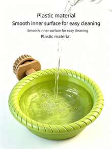 1PC Removable Bird Nest, Specifically Designed For Bird Bathing; Non-Slip Stand With Removable Bird Nest, Suitable For Birds To Rest, Bathe, And Eat; Comes With A Spiral-Shaped Round Perch And A Universal Hanging Bath; Bird Bathing Supplies - Round - View 6