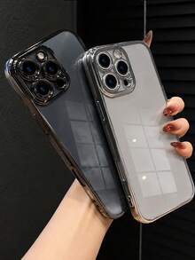 MewTrek Luxury Electroplated Phone Case, Summer New Fashion Silicone Shockproof Protective Soft Shell, Suitable For IPhone, Galaxy, Honor, Reno, MOTO, Unisex, 2026 Model - Silver - View 5
