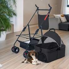 Pet Strollers - Black - View 2