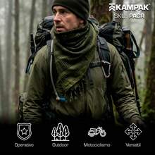Polyester SCARF - Army Green - View 4