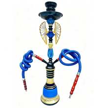 1套經典阿拉伯水煙壺，單人/雙人/四人用 Shisha 水煙壺附軟管、水煙夾、水煙碗，無需用電，便攜方便 - 均碼 - 查看 22