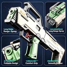 Pistol Air Serbu Portabel Lipat, Penyemprot Taktis yang Dapat Ditarik, Ukuran Saku Ringkas, Pistol Air Jarak Jauh Tembakan Cepat Manual, Pistol Air Kapasitas Besar untuk Bermain Air, Mainan Pertempuran Air di Musim Panas, Luar Ruangan, Pantai, Kolam Renang - MultiWarna - View 2