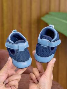 Baby Walking Shoes 0-1 Years Soft Non-Slip Casual Infant Toddler Shoes Suitable For Boys And Girls For Spring Summer Autumn - Blue - View 1