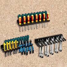 Screwdriver Organizer Tool Rack Holder Wall Mounted Screwdriver Holder Rack - Black - View 6
