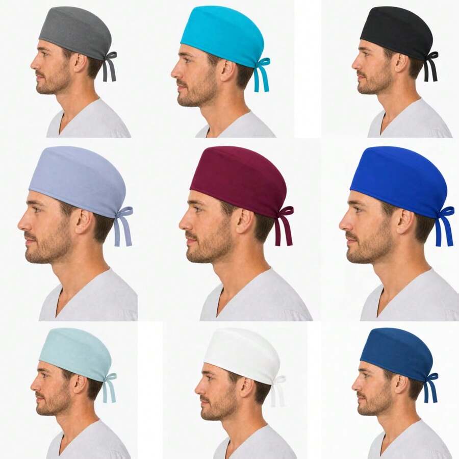Solid Color Polyester (Polyester) Work Cap Sports All-Season Short Hair Hat Men's Adjustable Elastic Lightweight - Short Hair Cap - View 1