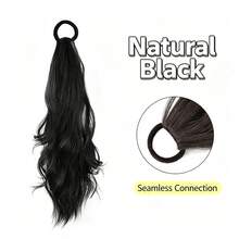 Elastic Hair Tie Ponytail Extensions,Natural Messy Wavy Fake Ponytail,Multi-Style DIY Hairpiece, Fashion Hair Rope,Women Daily Hairstyling Accessories - Multicolor - View 16