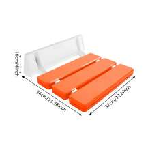 Wall Mounted Folding Shower Seat Chair Stool Bench Shower Stool Shower Chair - Default - View 2