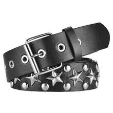 1pc Star Punk Party Street PU(Polyurethane) Women's Belt, All Season, Minimalist Fashion Metal Rivet, Daily Versatile, Unisex - Multicolor - View 6