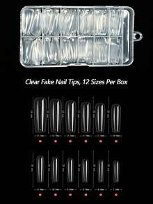 240pcs Extra Long Ballet Nails Wearable Nails Full Coverage Matte Gel Nail Tips Capsule Shaped Fake Nails Nail Art Supplies - Clear - View 2
