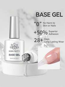 BORN PRETTY 10ml Gel Dasar Super Kuat Gel Kuku UV LED Perekat Kutek Gel Fungsional Perlengkapan Kuku Salon Rumah DIY - Gel Dasar - View 1