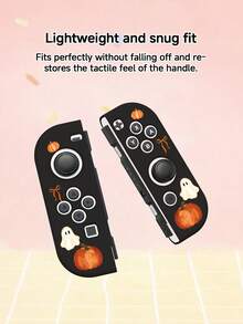 Cailai Halloween Pumpkin Ghost Illustration Pattern Switch 2 (2025)/Switch NS/Switch OLED Game Console Accessory Set, Game Console Protective Case/Storage Bag, TPU Soft Shell/Hard Shell Removable Stand, Beautiful & Practical, Portable Stand, Travel Friendly, Anti-Drop, Anti-Scratch, Anti-Stain, Fashionable Romantic Gift - View 16