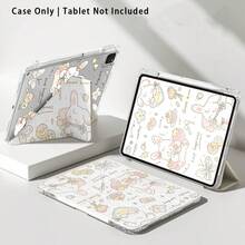 Casing Pelindung Tablet Motif Kelinci Putih, Kue, dan Bunga dengan Stand, Cocok untuk Honor 8/9/10/X8/X8A/X9/X8Pro/X9Pro/ MatePad SE 11 Inch/MatePad 11 Inch/11.5 Inch/MatePad Pro dan Apple Generasi ke-10/11 2025 (A16), Galaxy Tab A7/A9 dan Model Populer Lainnya - MultiWarna - View 8
