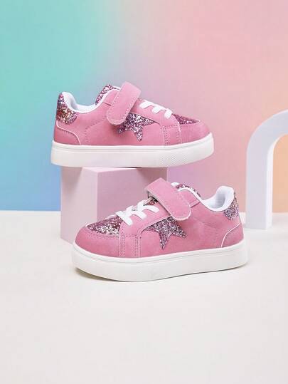 1 Pair New Girls' Spring/Autumn Sports Shoes, Indoor/Outdoor Casual Shoes, College Style Running Shoes, Low-Top Sneakers, Suitable For All Seasons