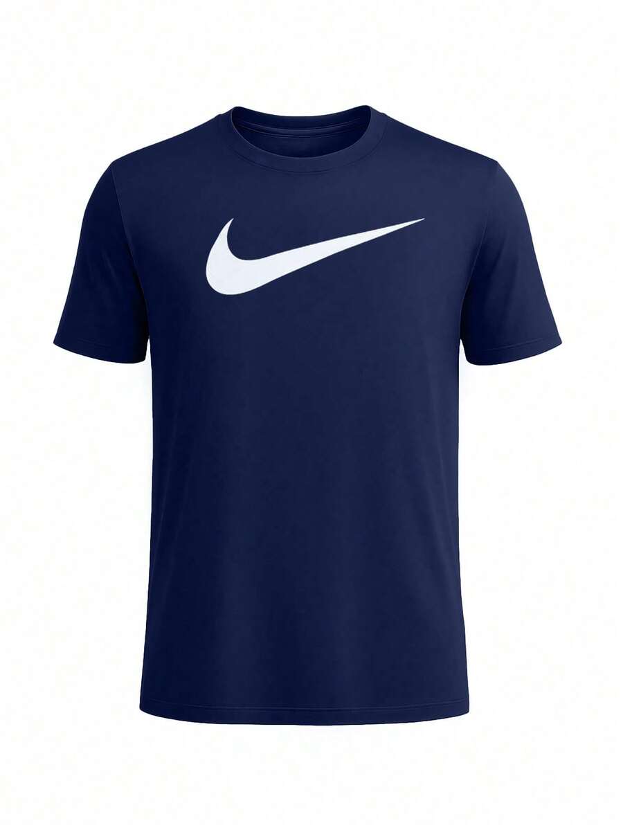 Nike Men's Sports Tees & Tanks Easy To Match Moisture-Wicking Breathable Travel Daily Weekend Navy CW6936-451 - Navy Blue - View 1