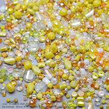 1 Set Random 32g 4-12mm Various Shapes Green Blue Color Glass Beads For Jewelry Making DIY Accessories - Solid Color Assorted 32g - View 9