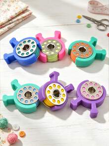 20/15/10/5/1pc Heavy Duty Threaded Locking Spool Clamp Protector - Fits All Spool Sizes (Internal/External Thread) Locking - Fits All Spool Sizes (Internal/External Thread... - Multi-Color Options, Pipe Connector, Suitable For Automotive, HVAC And Plumbing - Compatible With Standard Valves And Fittings, Spool Clamp, Prevents Spool End Detachment, S - Multicolor - View 2