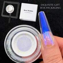 Gift Box Nail Powder Set, Luxury Optical High-Gloss Quality Nail Powder, Perfect Gift Choice, Unique Floating Design Gift Box, Y2K Mirror Chameleon Powder, Suitable For Nail Art Design, From Beginners To Nail Technicians - Multicolor - View 17