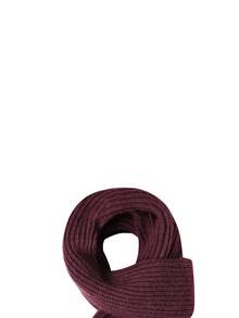 CAMEL CROWN Syal Rajut, Syal Tebal Lembut dan Hangat Bergaris untuk Musim Gugur dan Musim Dingin, Penghangat Leher Kasual Unisex - Burgundy - View 3