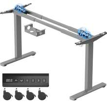 Devoko Electric Height-Adjustable Desk Frame, Dual-Motor Desk Frame, 72-120 Cm Height, 100 Kg Load Capacity, 25 Mm/S Lifting Speed, Compatible With Table Tops 110-200 Cm - 查看 1