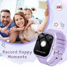 1pc Unisex Kids Soft Silicone Strap Smart Watch, Large Touch Screen, Camera Control, Stopwatch, Calendar, Sports Style Children's Smart Watch, Suitable For Daily Wear, Children's Day Gift - Multicolor - View 4