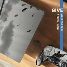 Ink Wash Ancient Style Cavalry Swordsman Vinyl Skin Compatible With PS5 Slim Disc Edition Console + Controller Full Body Wrap, Waterproof, Anti-Scratch, Dust-Proof, Removable With No Residue - View 6