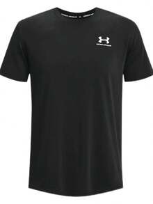 Under Armour Men's Breathable Casual Sports Short Sleeve Crew Neck T-Shirt - Black - View 3