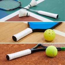 12 st premium tennisgrepptejp, svettabsorberande, halkfri, självhäftande, hög elasticitet, för badmintonracket/squashracket/tennisracket handtag - Multifärgad - Visa 8