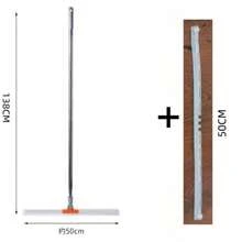 1 pieza Escoba mágica de silicona, Escurridor de acero inoxidable para pisos para el hogar, la cocina, el baño, las paredes y la limpieza de vidrios - Naranja - Ver 18