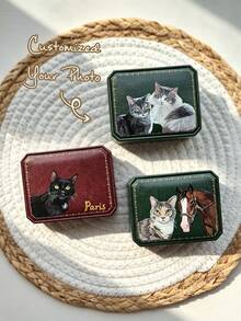 Custom Logo/Name Jewelry Storage Box Square Ring Box Personalized Engraving Necklace And Earring Storage Display Box - Multicolor - View 2