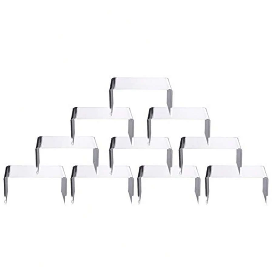 10pcs Transparent Acrylic Display Stand Jewelry Display Stand Doll Storage Rack Store Marketing For Figurines Display Shelf - 1 - View 1