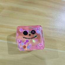 1pc Halloween Cube Squishy Stress Relief Toy, Soft Non-Sticky Fidget Toy - Multicolor - View 10