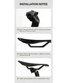 1pc Bicycle 3D Honeycomb Shock-Absorbing Saddle, Hollow Breathable Racing Grade Seat, Comfortable Road Bike Riding Gear, Suitable For Road/Mountain Bike Riding Gear - Multicolor - View 9