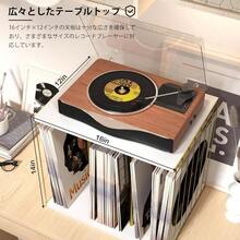 レコード 収納 金属＆木製 レコードラック ヴァイナルレコードホルダー 80 枚収納可能 3 コンパートメント レコードスタンド レコードプレイヤースタンド 雑誌・本・ファイル・アルバム収納兼用 レコード棚 cd 飾り対応 (ブラック) - ホワイト - チェックする 3