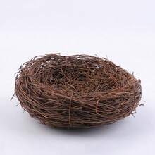 11 piezas Nido de pájaro tejido - Nido de pájaro artificial, Nido de pájaro falso, Casa de pájaro, Decoración de nido de pájaro, Utilizado para plantas artificiales de jardín exterior, Decoración de vacaciones, Patio, Fiesta en casa, Boda, Pascua, Primavera, Decoración de flores artificiales, Accesorios de arreglo artificial de nido de pájaro, Sin huevos - Ver 8
