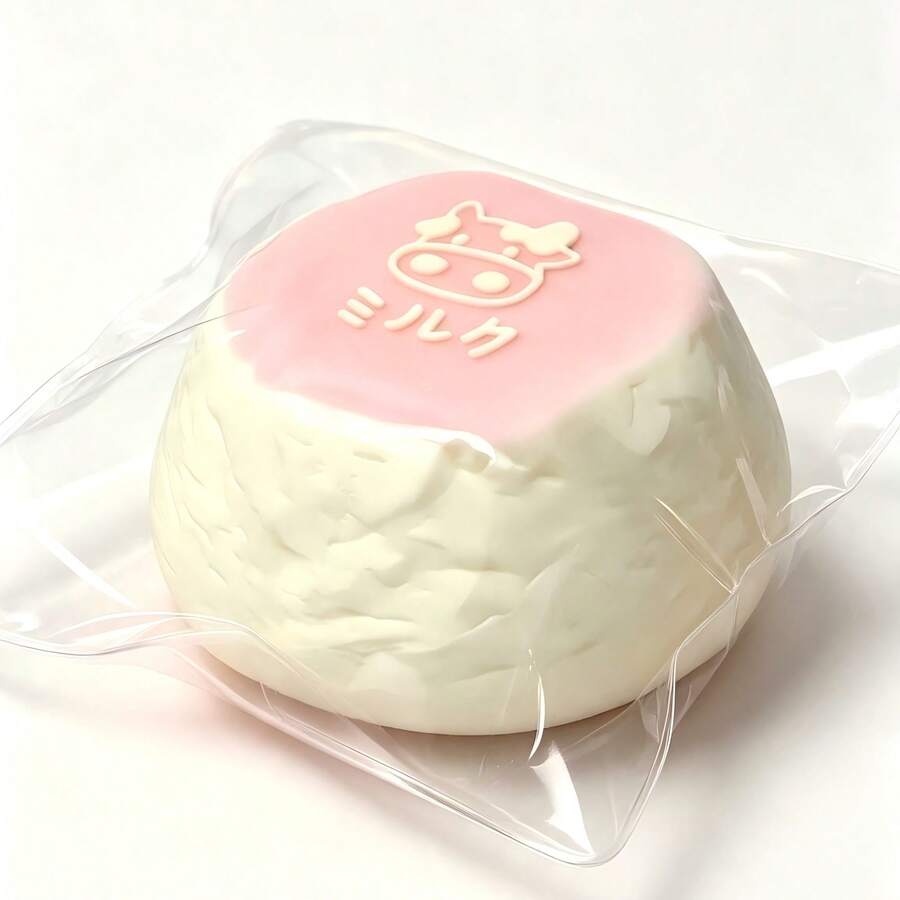 Handmade Silicone Realistic Cherry Blossom Milk Cake Squishy, Creamy Dessert Style Hand Toy, Creative Desktop Decoration, Fun Small Gift Suitable For Children And Adults