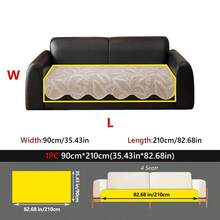 1pc Pet-Friendly Anti-Scratch 3D Tropical Leaf Jacquard Sofa Cover, Skin-Friendly Soft Vintage Botanical Print Wavy Edge Sofa Protector, Non-Slip Stain-Resistant Machine Washable, Suitable For Cat And Dog Owners - Multicolor - View 35
