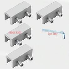 Window Lock Limiter, Adjustable Sliding Window Lock - Durable Material, With Black Heart-Shaped Key And Yellow Wrench, Drill-Free Installation, Door And Window Security Clip, Providing Home Security And Anti-Theft Protection - Window Lock - View 7