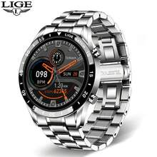 LIGE Smart Watch 1.39 Inch IP67 Waterproof/Fitness Tracker/Music Control Function/Step Counter/Multi-Function Sports Outdoor Watch/Suitable For Men - Silver - View 14
