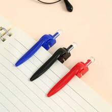 Set 9 buah berisi 5 pulpen gel merah yang dapat ditarik + 4 isi ulang merah, ujung peluru 0,5 mm, pulpen tanda tangan dengan tulisan halus, tahan aus, kapasitas besar, berbahan dasar air, alat tulis kantor dan pelajar. - 5 pulpen tombol tekan merah + 4 isi ulang pulpen - View 3