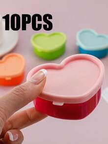 Multi-Color Mini Food Storage Containers, Rainbow Candy And Nut Storage Boxes, Petal-Shaped Lidded Storage Boxes/Fruit Plates, Stackable And Reusable Kitchen Spice And Jam Dishes, Back To School Gifts And Student Essentials - Multicolor - View 15