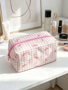 1pc Drawstring Thickened Makeup Bag, Mini Cosmetic Box, Simple Zipper Travel Bag, Women's Exclusive, Lipstick Storage Bag, Portable Toiletries Organizer, Multi-Functional Storage Bag, Suitable For Home Storage, Outdoor Travel, Beach Vacation - Multicolor - View 26