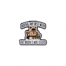 Cute Raccoon Quote Lapel Enamel Pins And Brooches Badge Pins For Backpacks Bags Backpack Cool Decoration Friend For Gifts - Multicolor - View 4