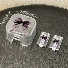 Kompatibel dengan Casing Pelindung Charger Apple 18/20W, Kabel Data Anti Jatuh Anti Pecah Bahan TPU Tahan Aus, Pelindung Berkualitas Tinggi, Motif Katak Lucu dan Motif Bunga Hitam/Pola Pita Ungu Hitam/Pola Hati Berwarna-warni/Pola Hati Pelangi, Set Kombinasi 3 Bagian - MultiWarna - View 7