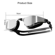 1pc Adult Swimming Goggles, High Definition Anti-Fog Waterproof Swim Eyewear, Unisex, Suitable For Racing, Outdoor Leisure, Water Sports - Black - View 5
