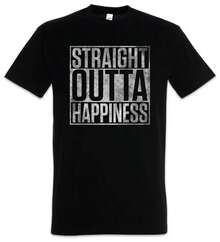 Men's Graphic Tees Twilight Zone Straight Outta Happiness Men Tee 2000s Pullover Herren Streetwear Top Oberteile Oberteile Damen Geschenke für männer - Schwarz - Übersicht 1