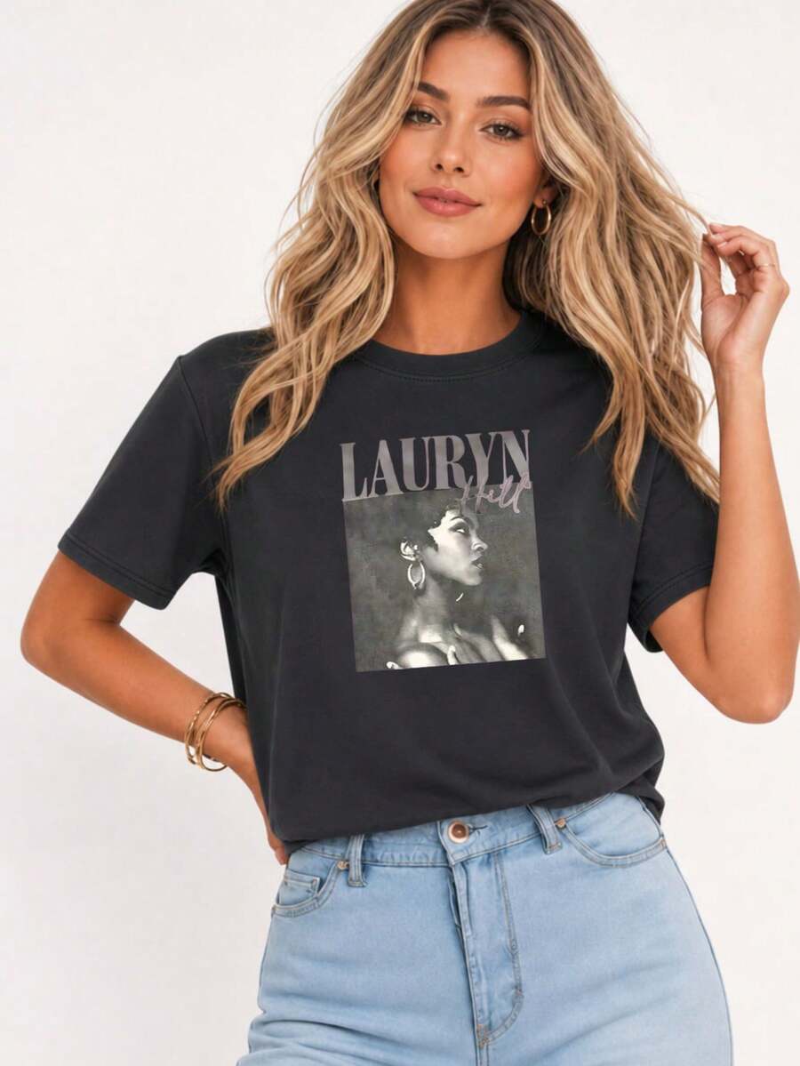 Women T-Shirts - 黑色 - 查看 1